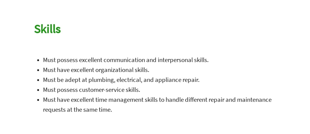 Free Apartment Maintenance Technician Job Description Template 4.jpe