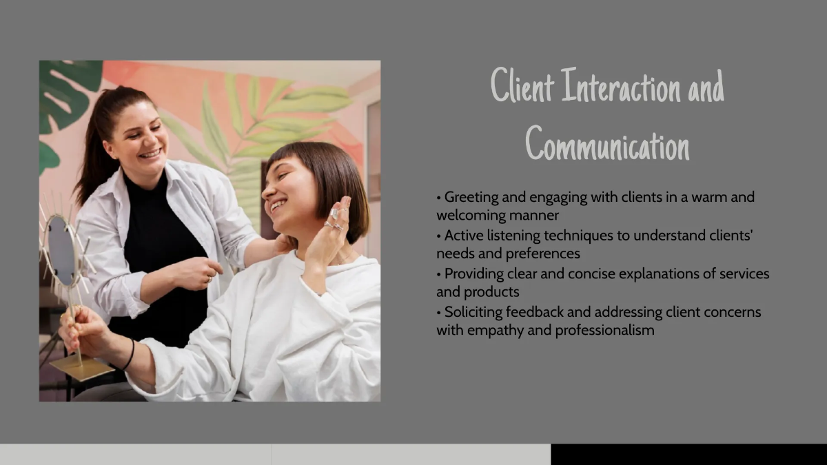 Free Salon New Hire Orientation Presentation Template to Edit Online