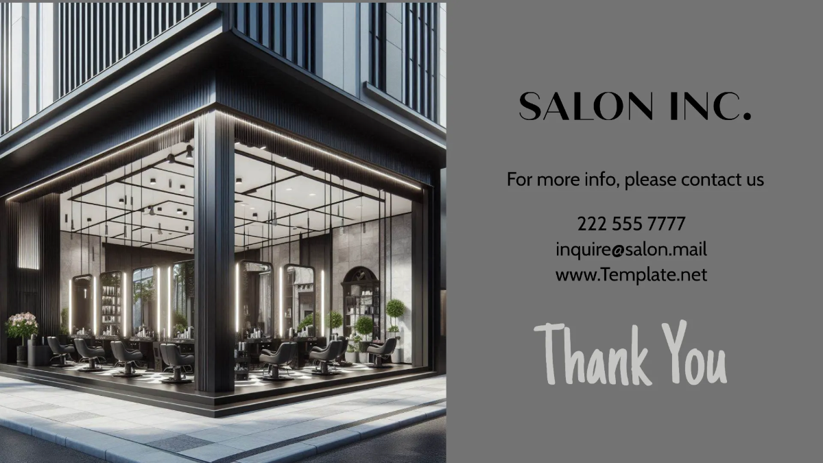 Free Salon New Hire Orientation Presentation Template to Edit Online