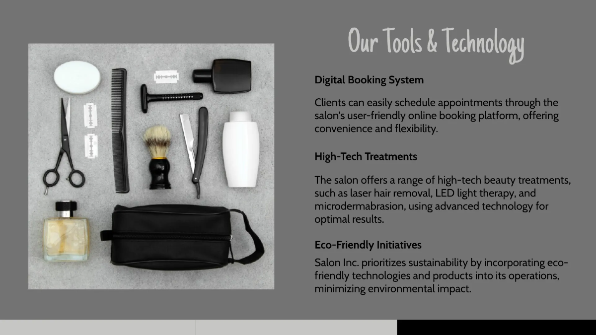 Free Salon New Hire Orientation Presentation Template to Edit Online