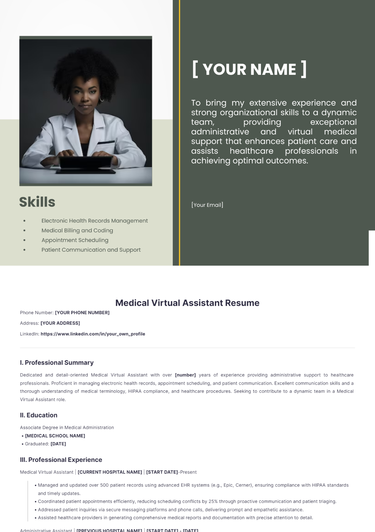 Virtual Assistant Resume Examples Virtual Assistant Example 2 VA Virtual Assistant Resume Examples Virtual Assistant Example 2 VA