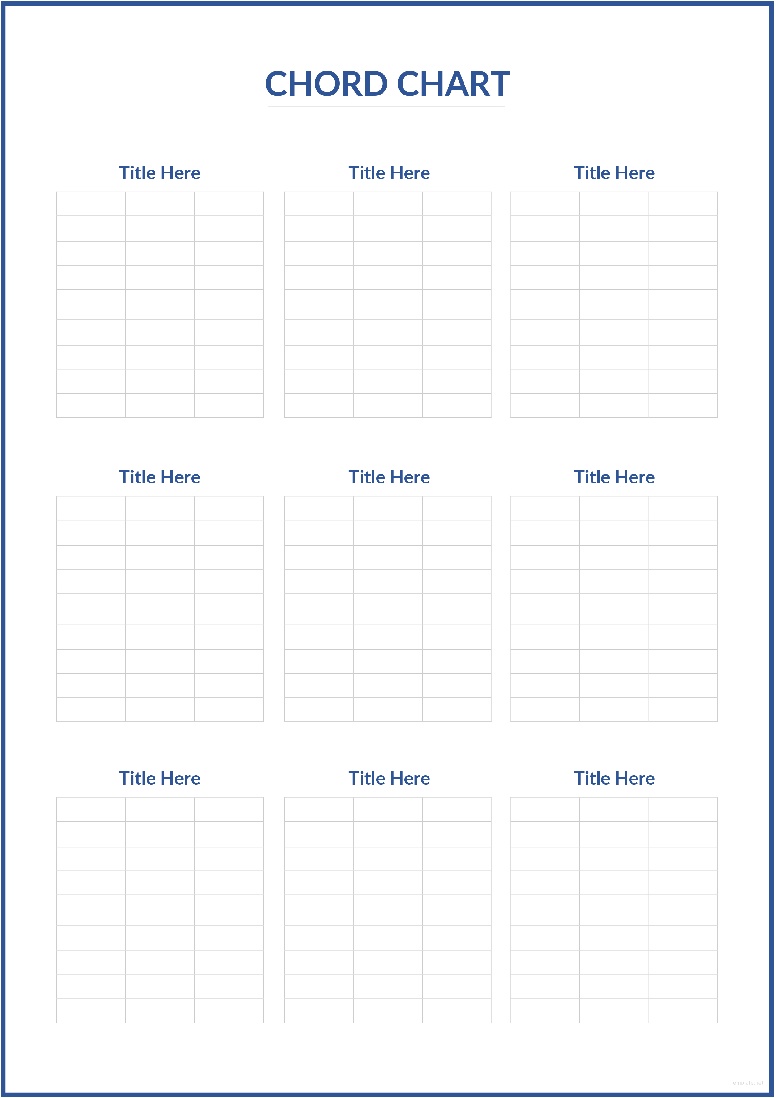 Chord Chart Template In Microsoft Word Template