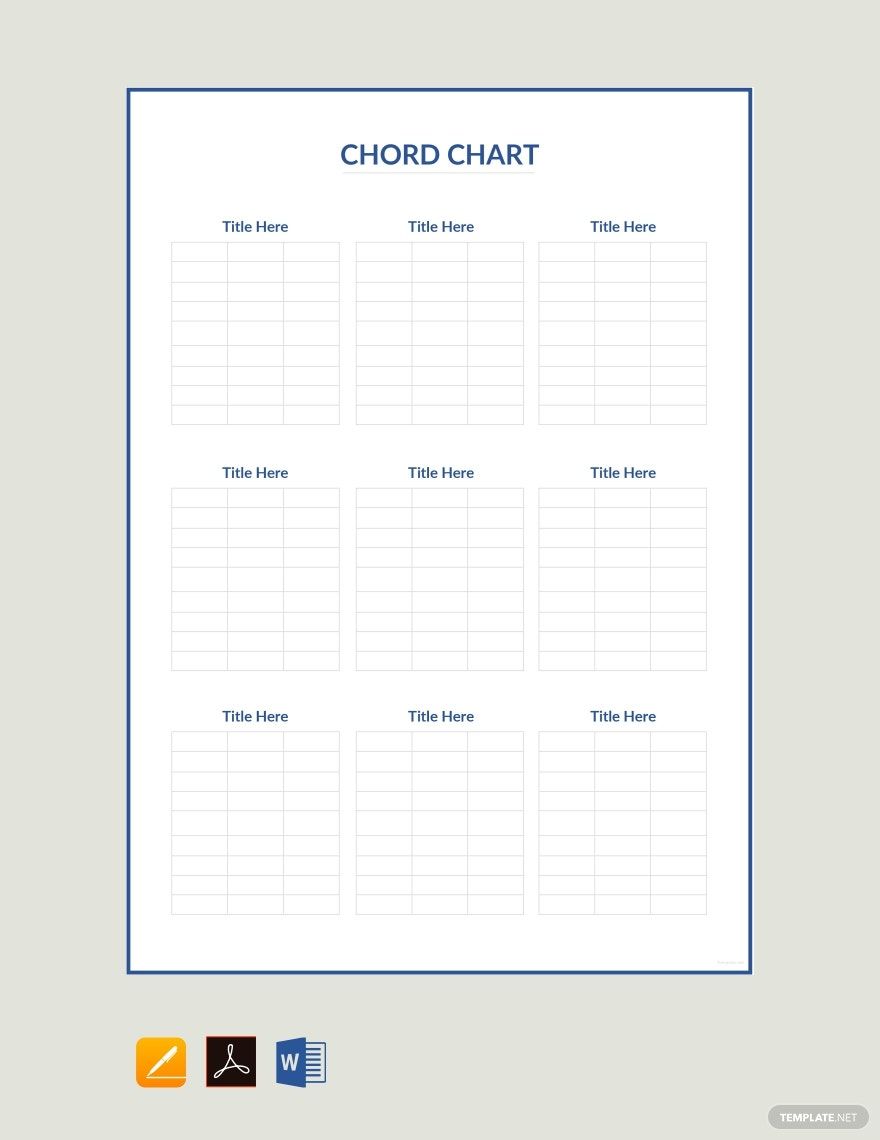Chord Chart Template