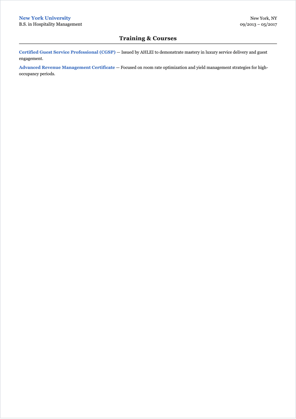 Free Front Office Supervisor ATS Resume Template, AI Resume Builder