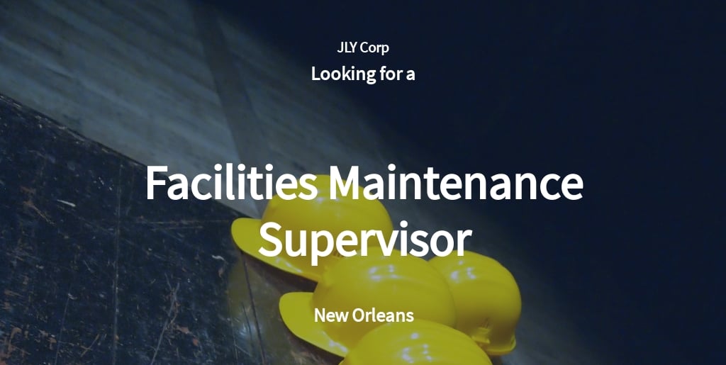 Free Facilities Maintenance Supervisor Job Ad and Description Template.jpe