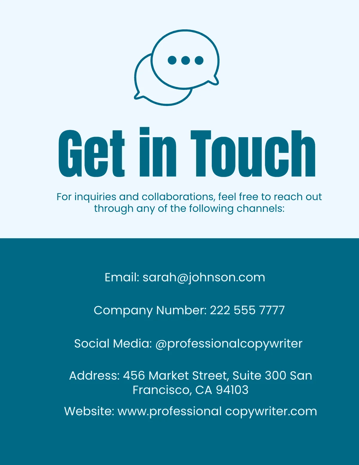 Free Copywriter Portfolio Template to Edit Online