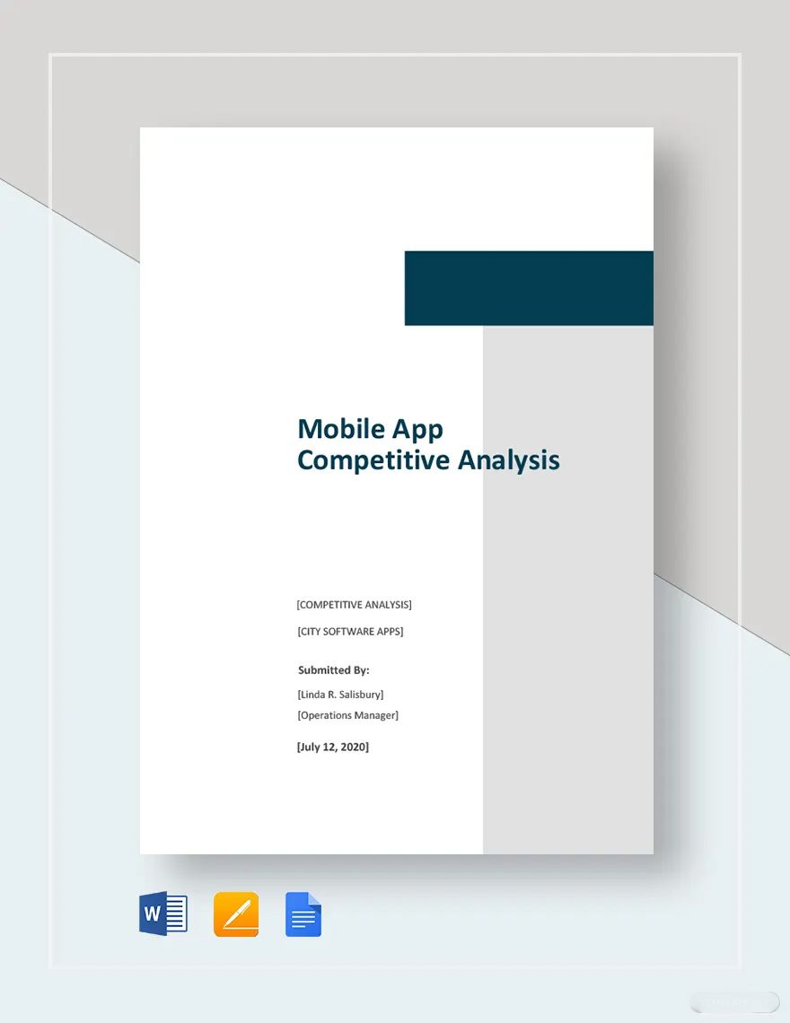 Mobile App Competitive Analysis Template