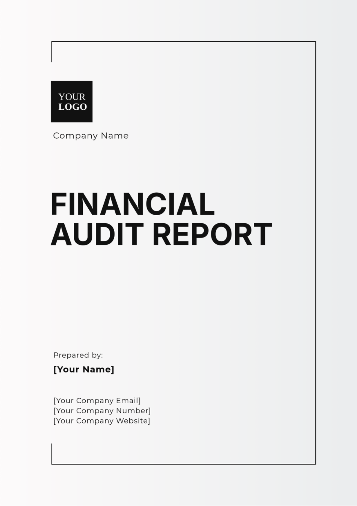 Financial Audit Report Template - Edit Online & Download