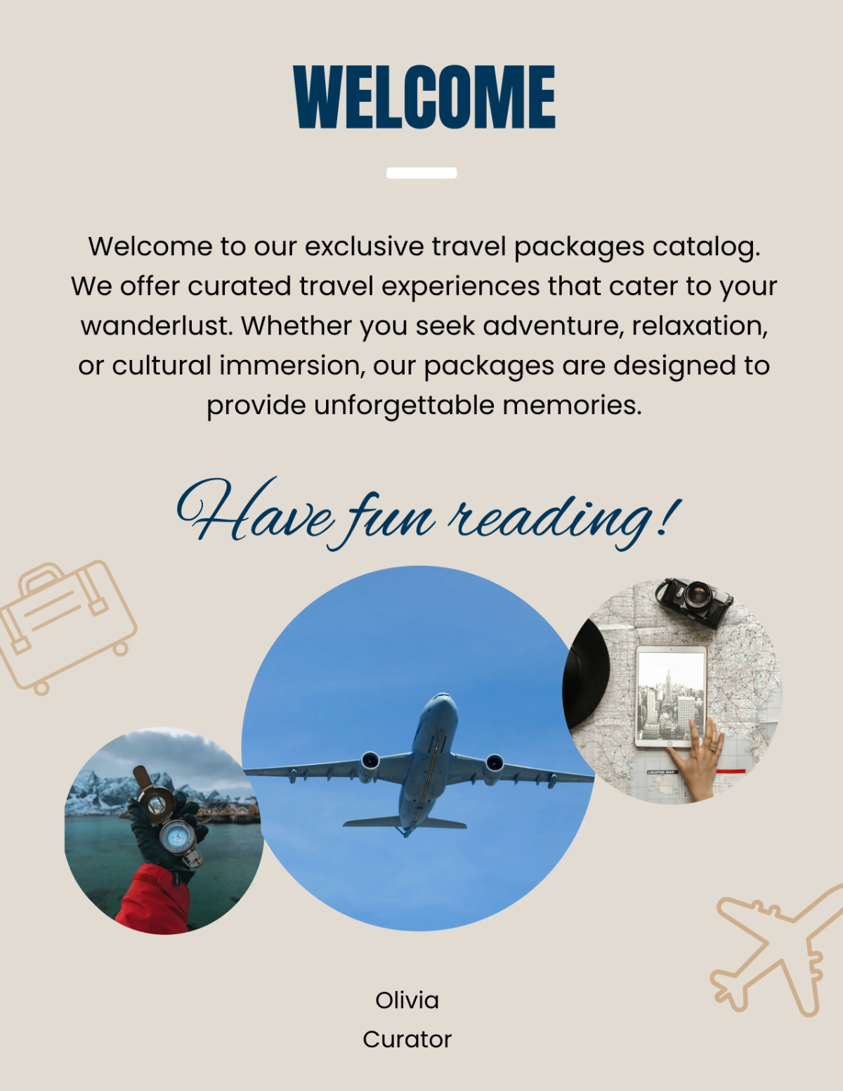 Free Travel Package Catalog Template to Edit Online