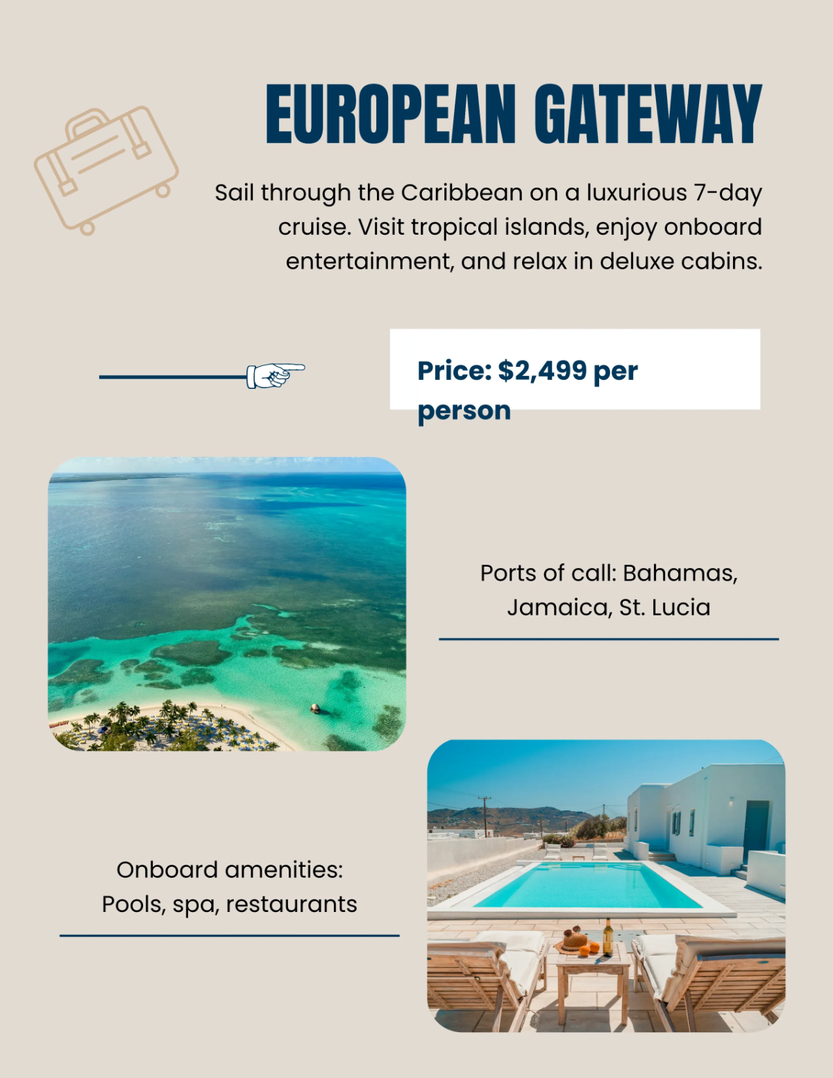 Free Travel Package Catalog Template to Edit Online