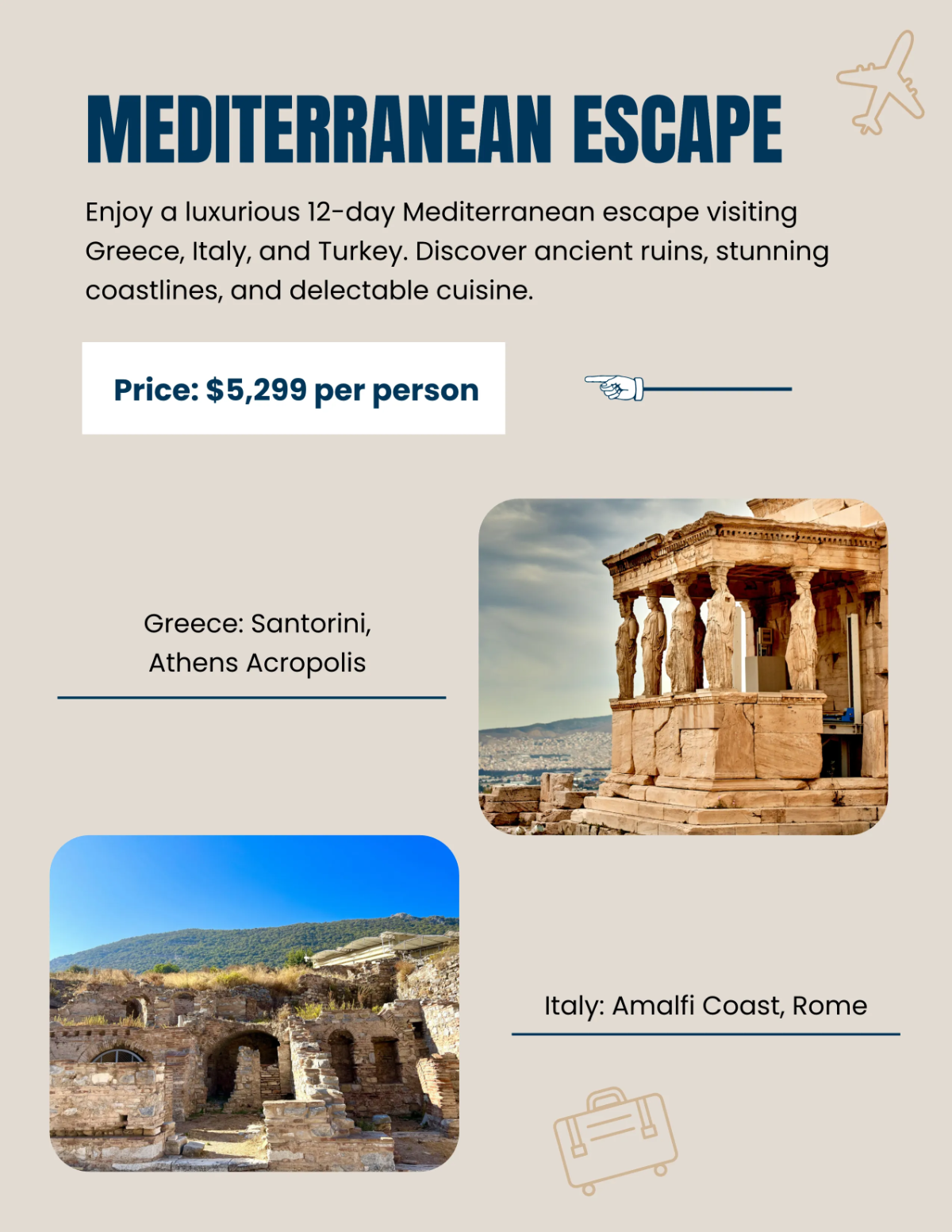 Free Travel Package Catalog Template to Edit Online