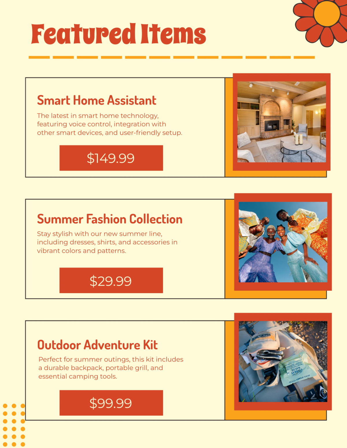 Free Consumer Product Catalog Template to Edit Online