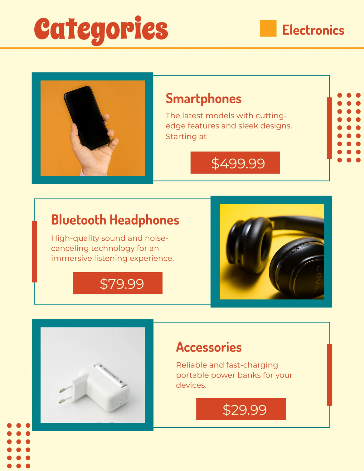 Free Consumer Product Catalog Template to Edit Online