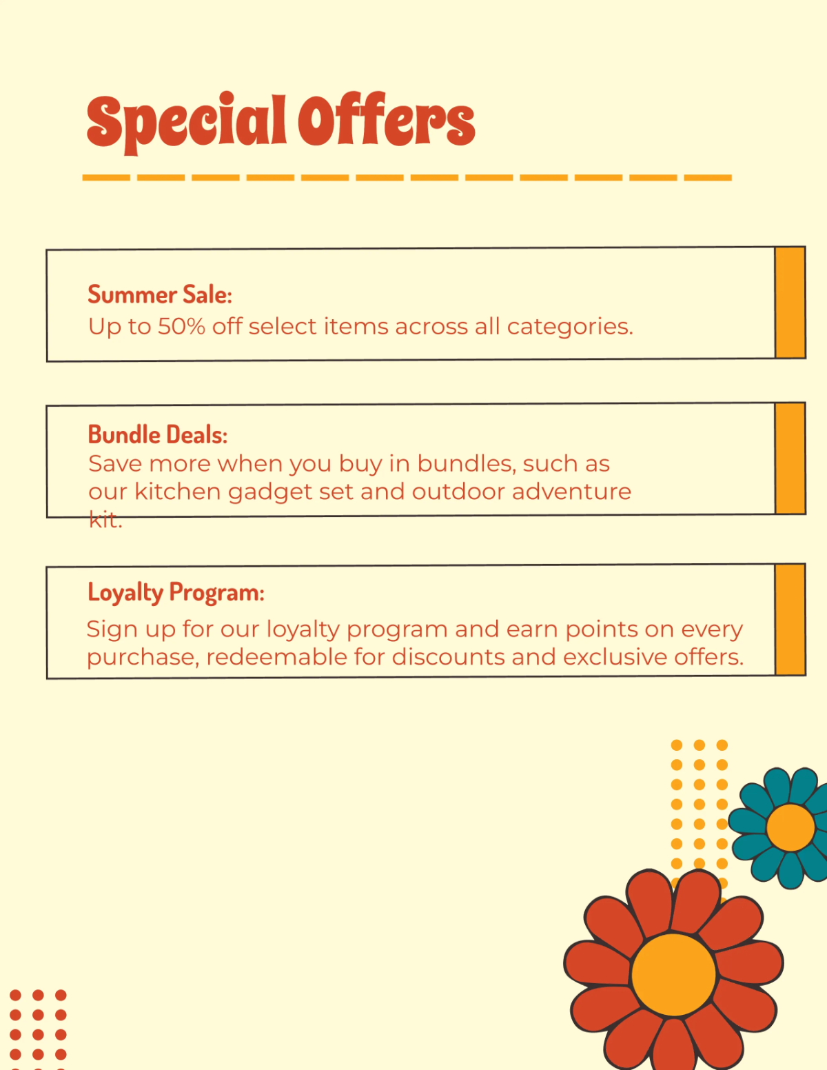 Free Consumer Product Catalog Template to Edit Online