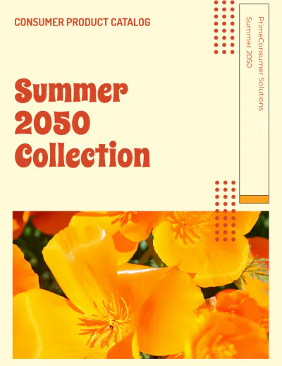 Free Consumer Product Catalog Template to Edit Online
