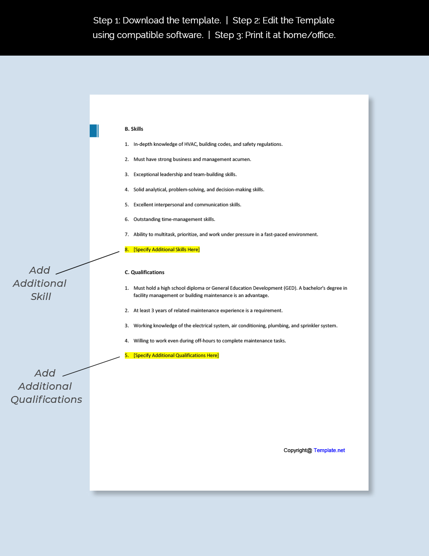 maintenance-director-job-description-template-google-docs-word-apple-pages-pdf-template