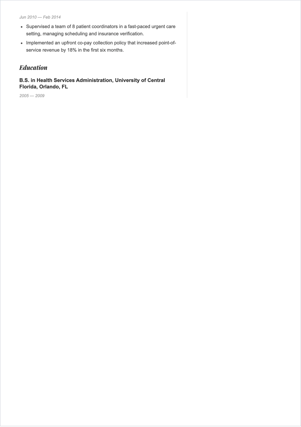 Free Medical Office Manager ATS Resume Template, AI Resume Builder