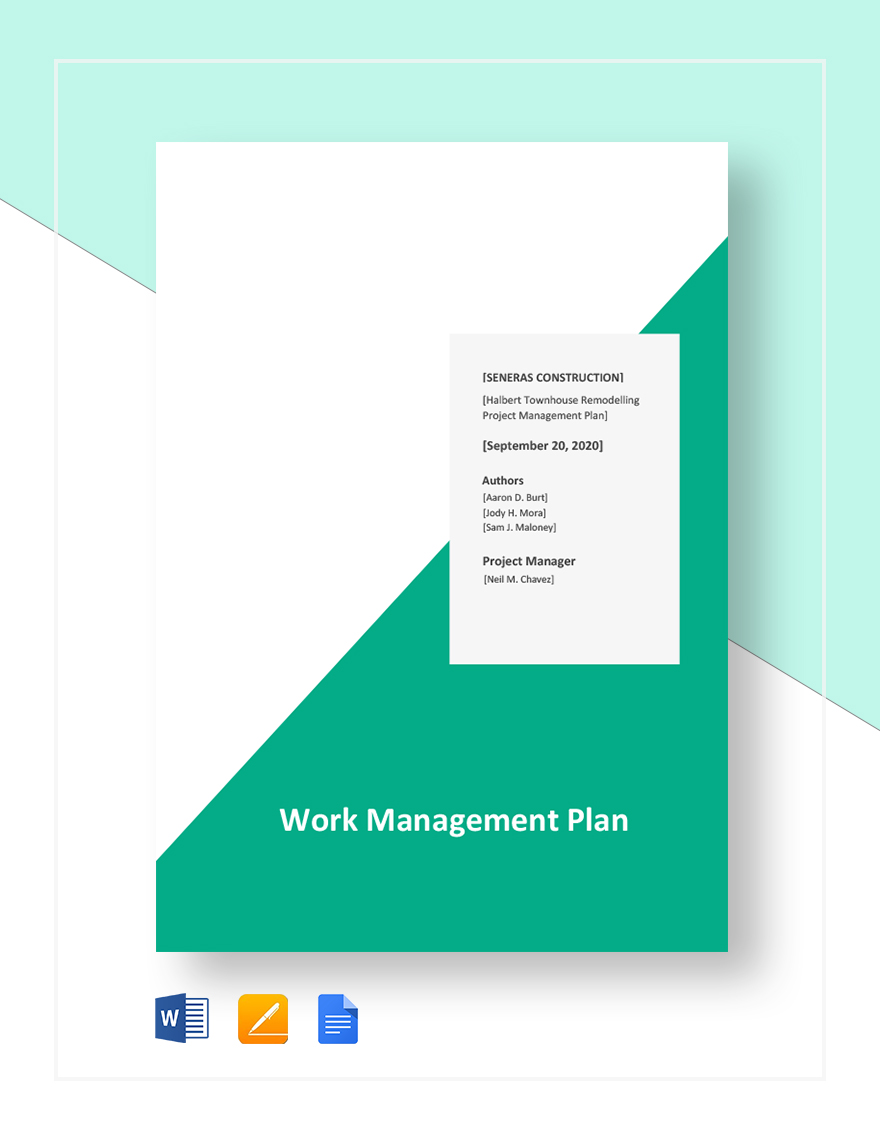 Work Management Plan