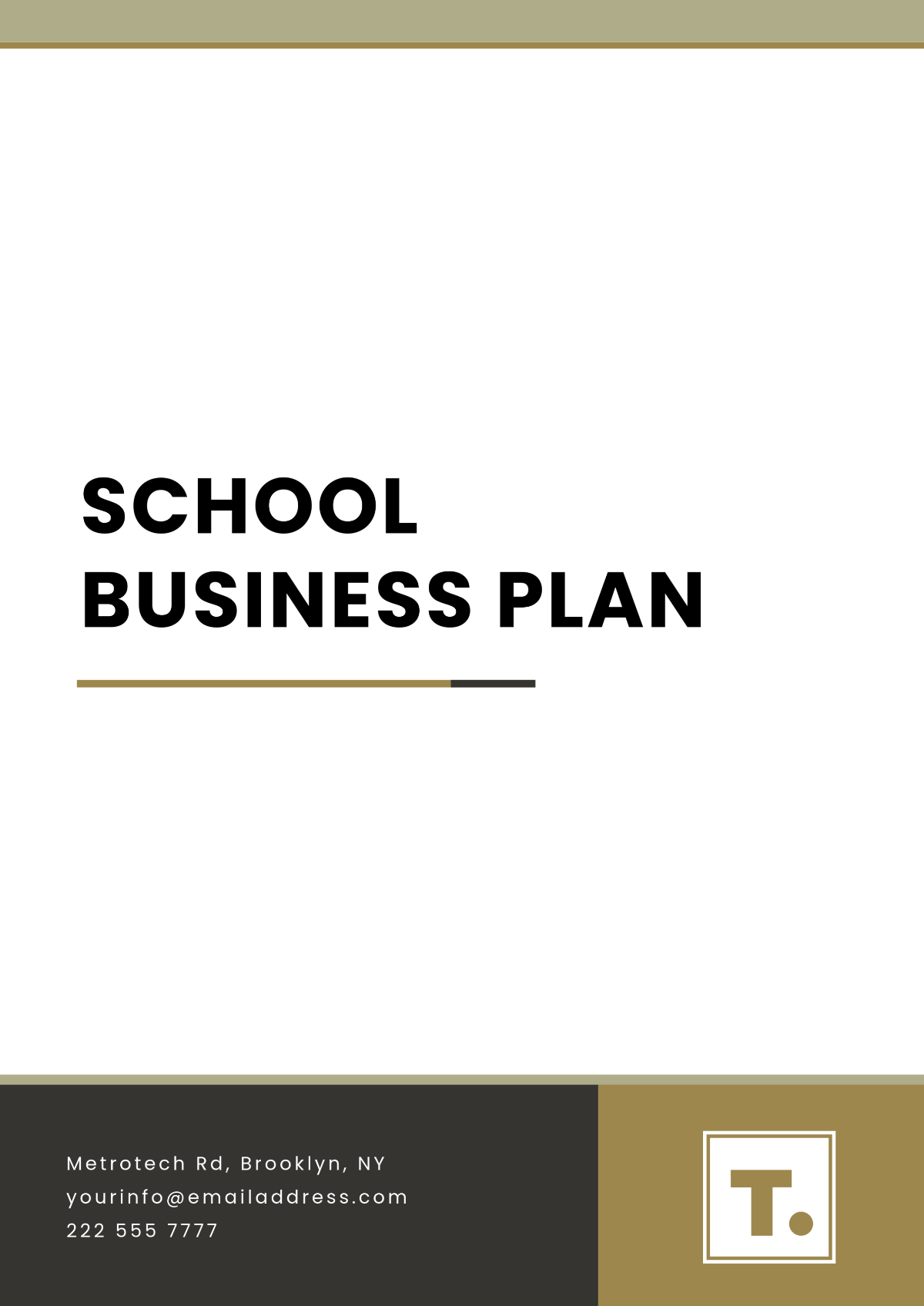 School Business Plan Template - Edit Online & Download