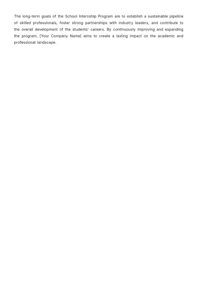 Free School Internship Proposal Template to Edit Online