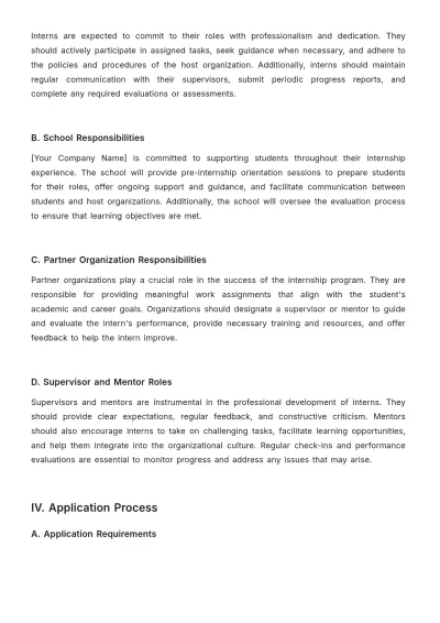 Free School Internship Proposal Template to Edit Online