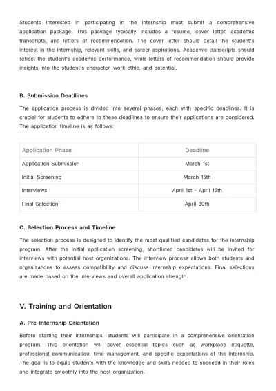 Free School Internship Proposal Template to Edit Online