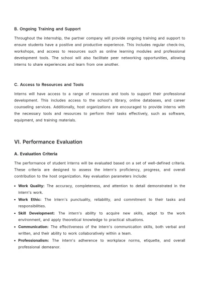 Free School Internship Proposal Template to Edit Online