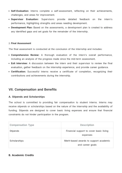 Free School Internship Proposal Template to Edit Online