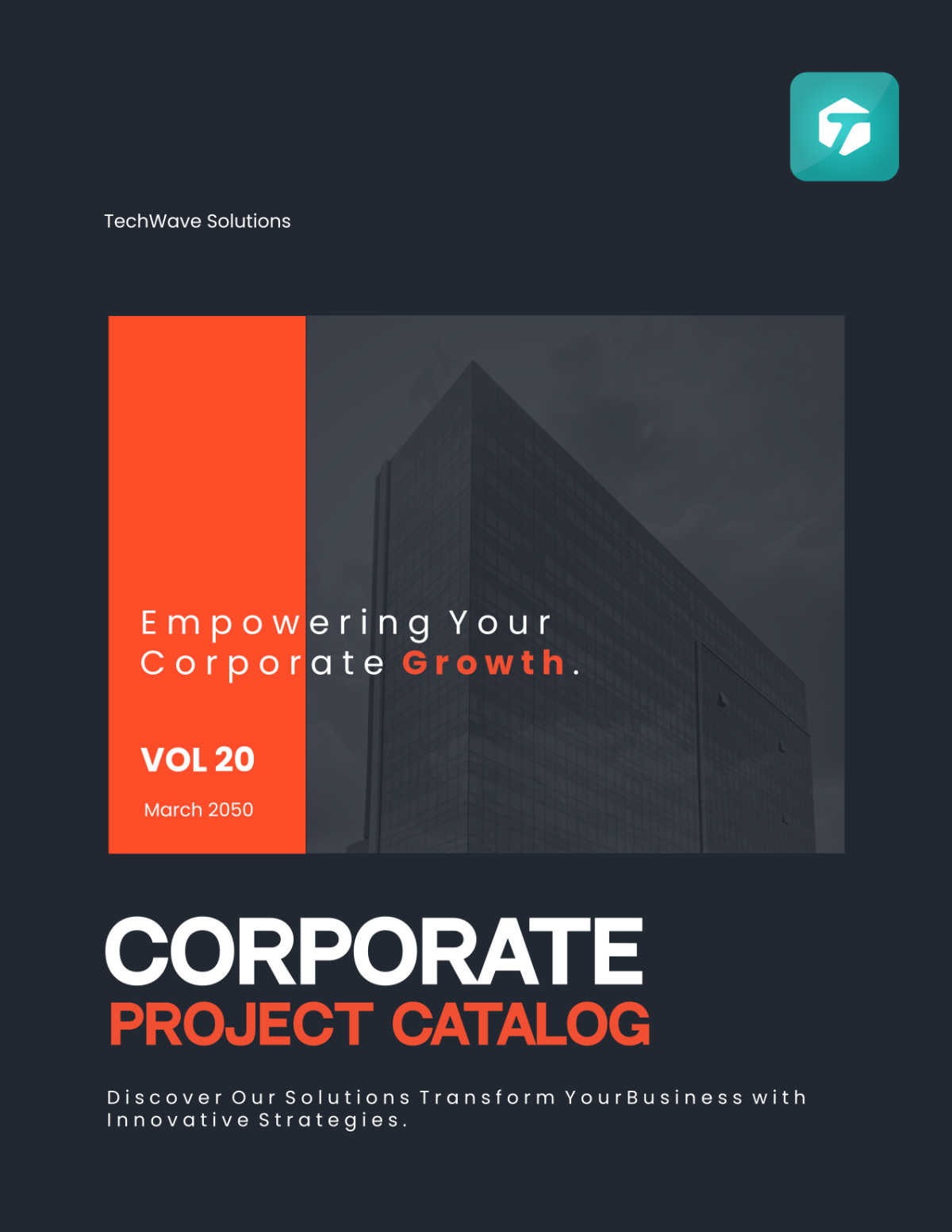 Corporate Project Catalog Template - Edit Online & Download