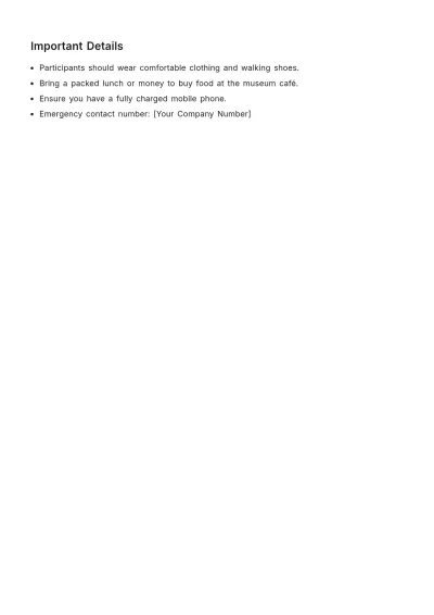 Free School Field Trip Schedule Template to Edit Online
