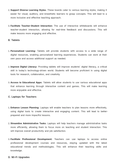 Free School Board Proposal Template to Edit Online