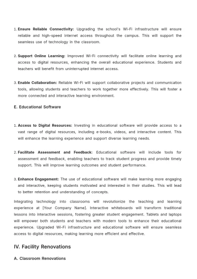 Free School Board Proposal Template to Edit Online