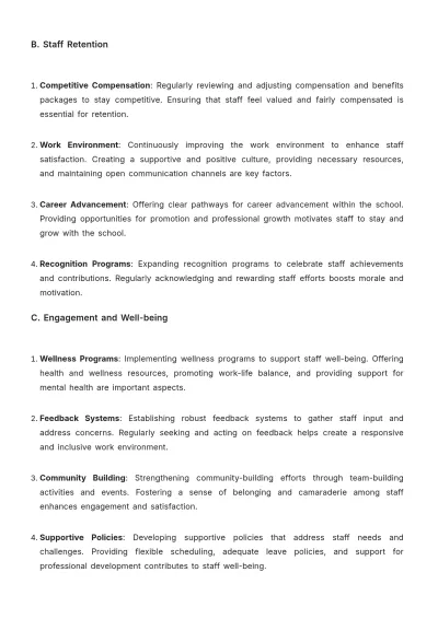 Free School Staff Report Template to Edit Online