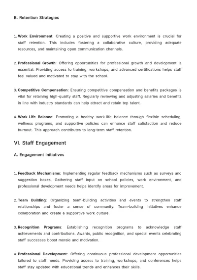 Free School Staff Report Template to Edit Online