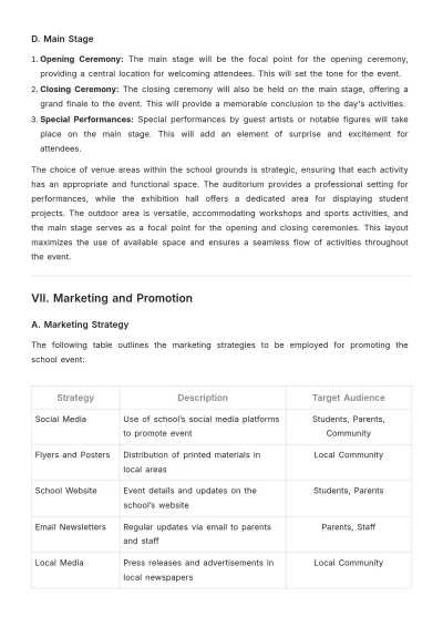 Free School Aesthetic Event Proposal Template to Edit Online