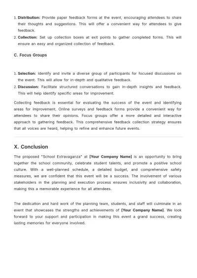 Free School Aesthetic Event Proposal Template to Edit Online
