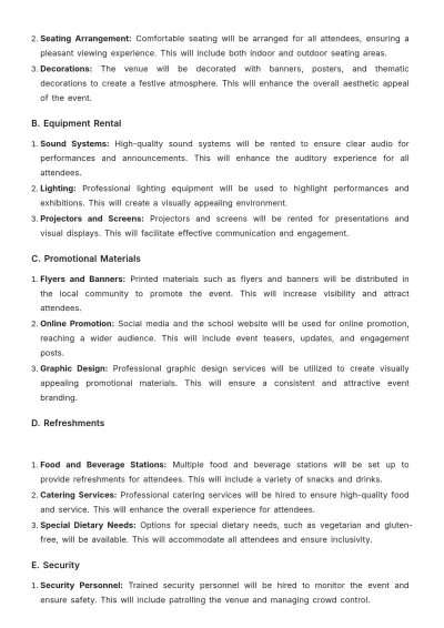 Free School Aesthetic Event Proposal Template to Edit Online