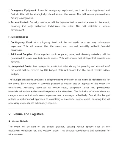 Free School Aesthetic Event Proposal Template to Edit Online