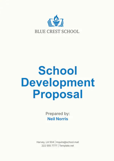 Free School Development Proposal Template to Edit Online