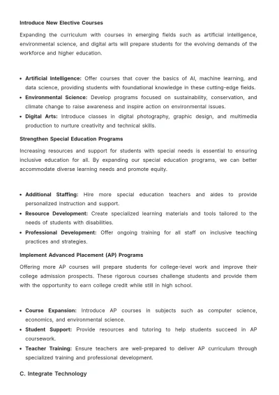 Free School Development Proposal Template to Edit Online