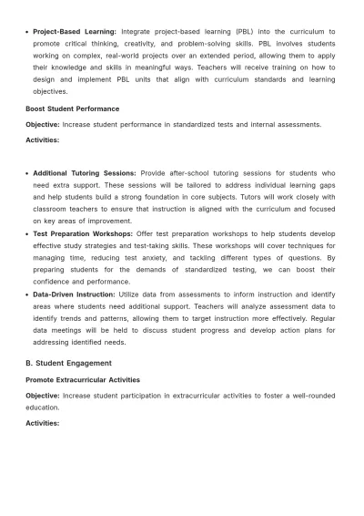 Free School Monthly Plan Template to Edit Online