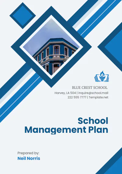 Free School Management Plan Template to Edit Online