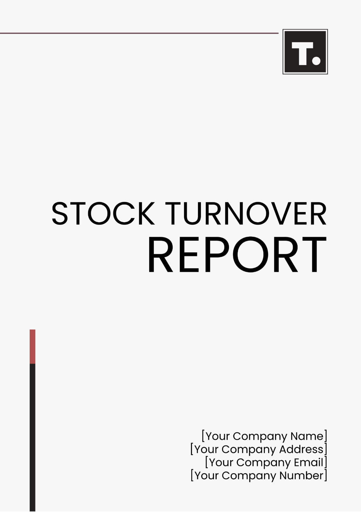 Free Stock Turnover Report Template to Edit Online