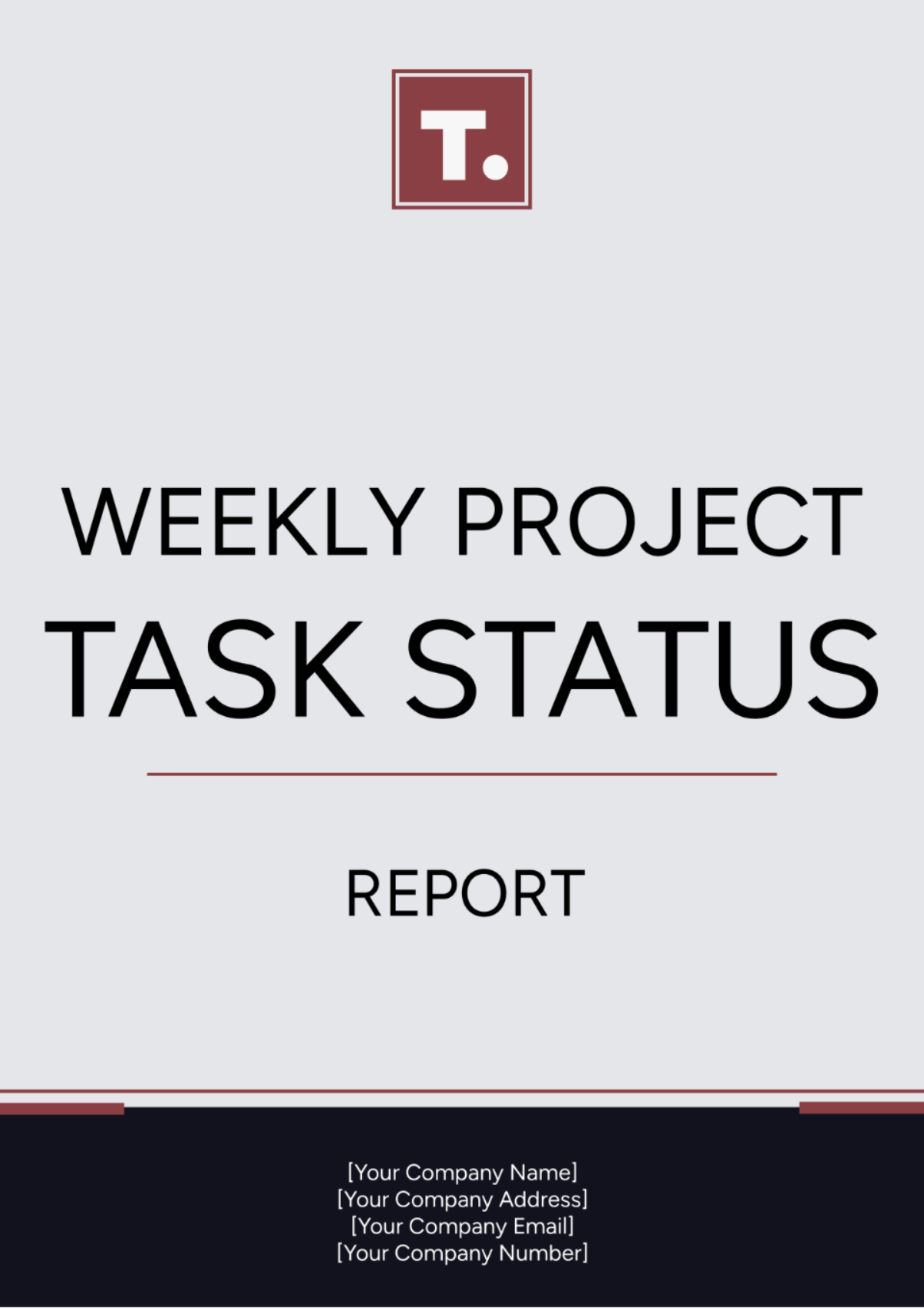 Weekly Project Task Status Report Template - Edit Online & Download