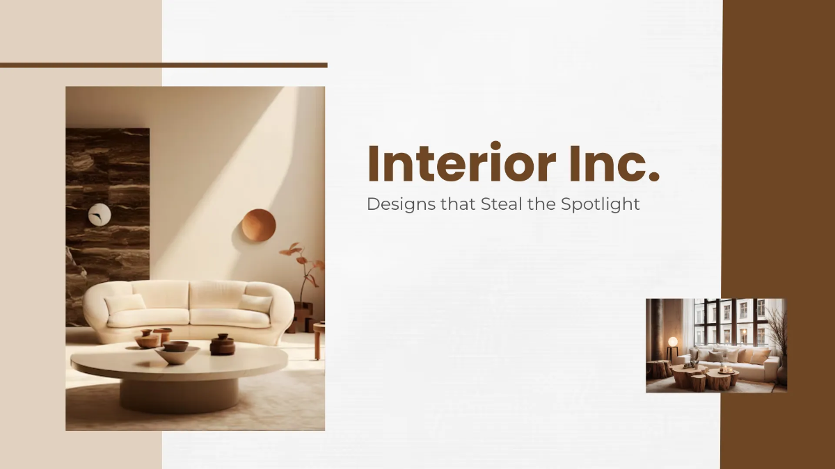 Free Interior Design Introduction Presentation Template to Edit Online