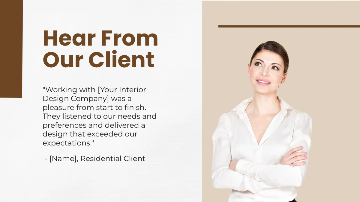 Free Interior Design Introduction Presentation Template to Edit Online