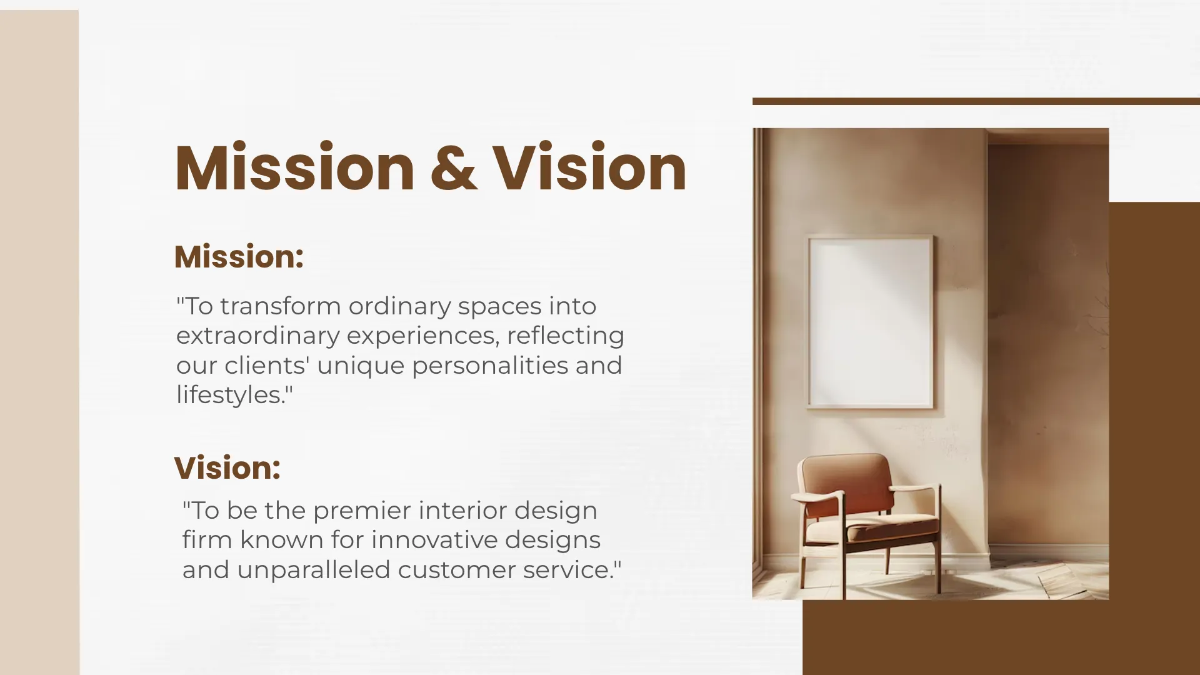 Free Interior Design Introduction Presentation Template to Edit Online