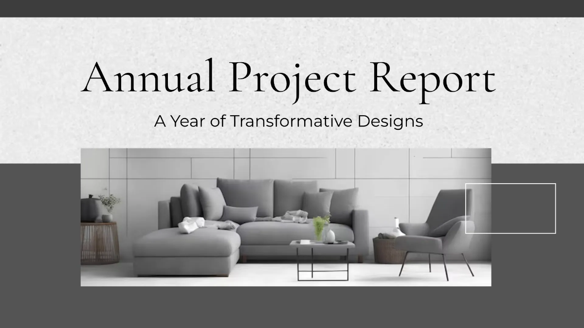 Free Interior Design Report Presentation Template to Edit Online