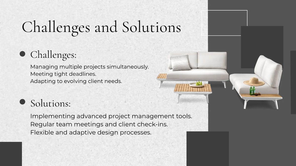 Free Interior Design Report Presentation Template to Edit Online