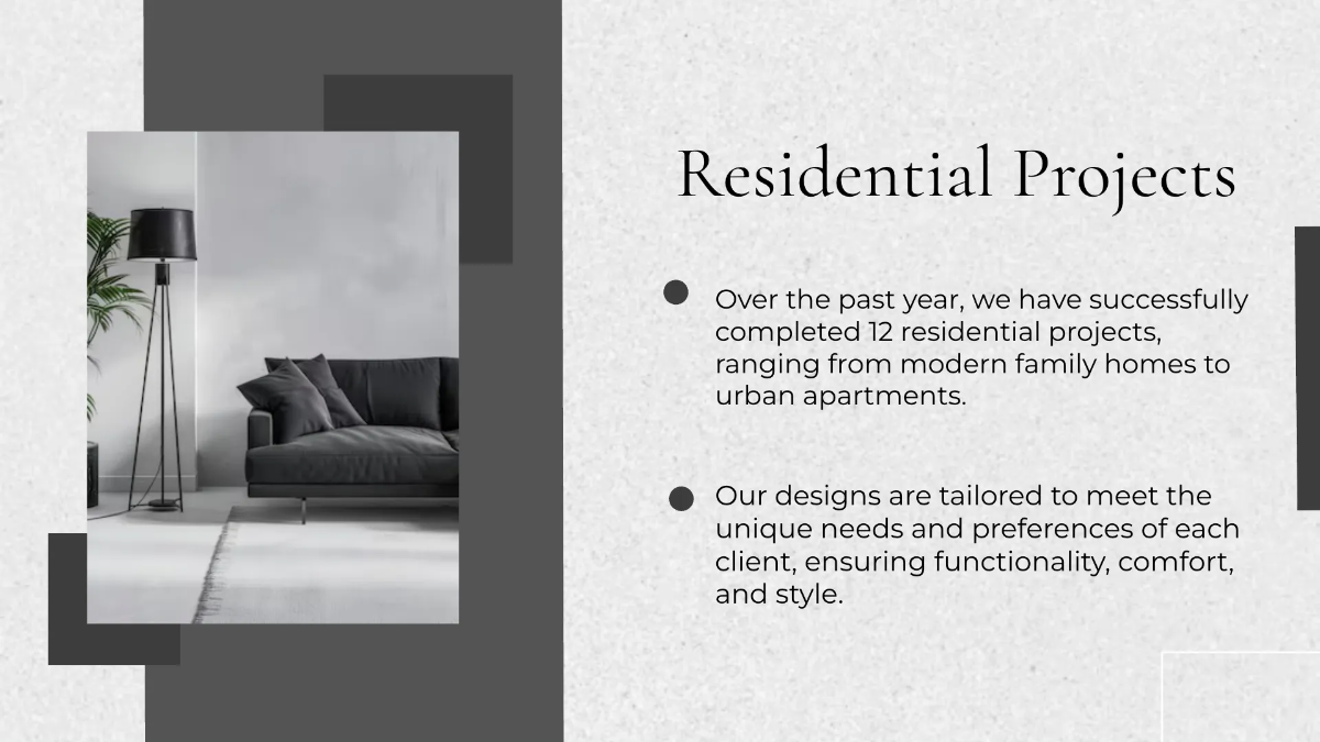 Free Interior Design Report Presentation Template to Edit Online